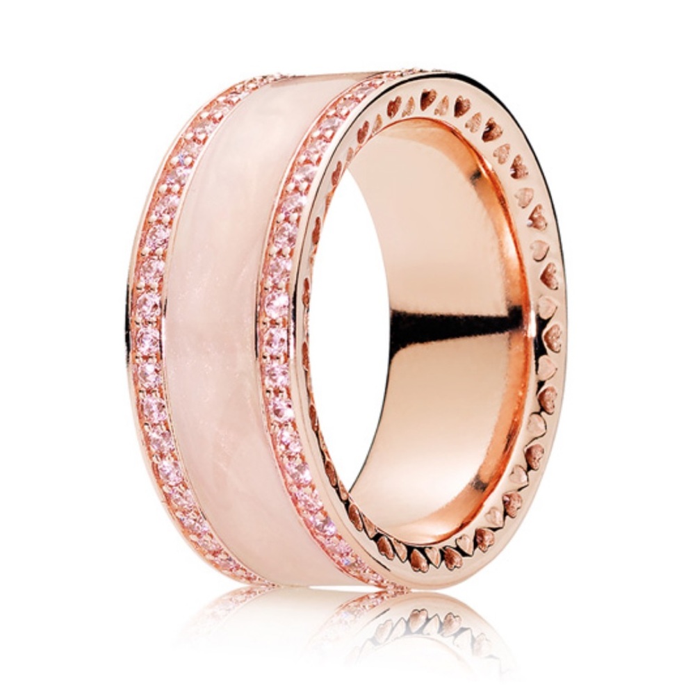 Rose Gold Hearts of Pandora Ring - Picture 6 of 7